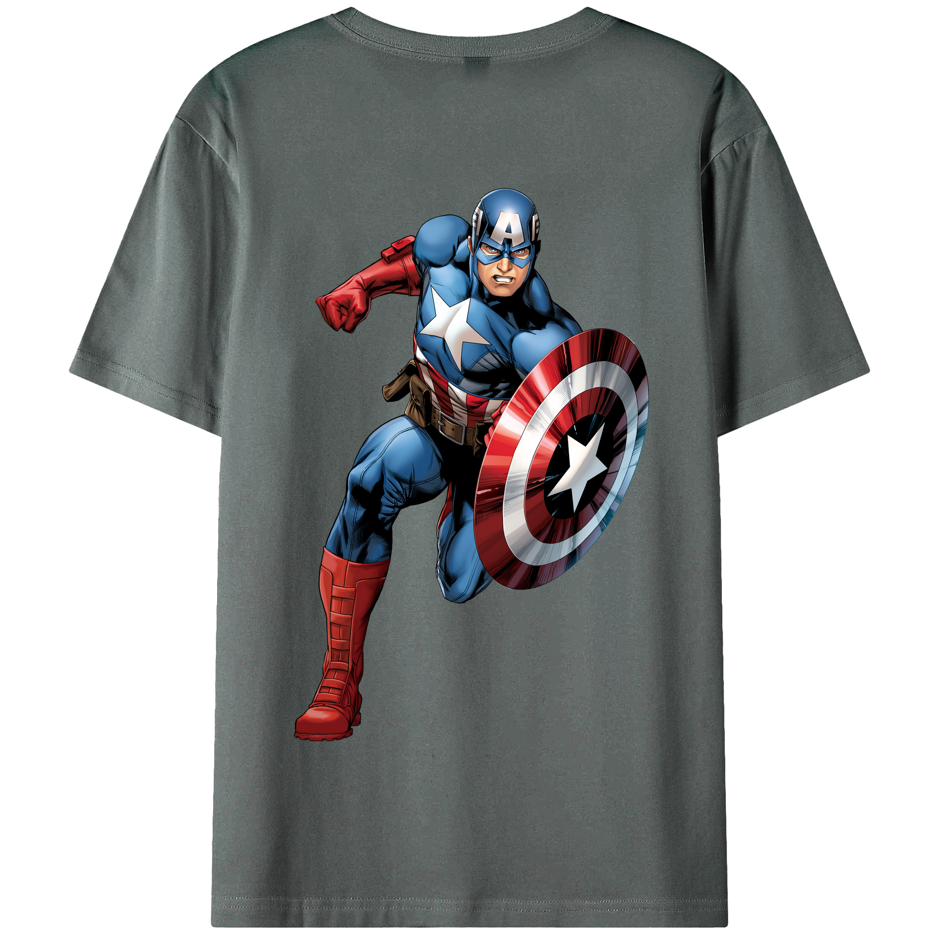 （画像用） アベンジャーズ The Avengers 綿100％半袖Tシャツ（背面プリント）